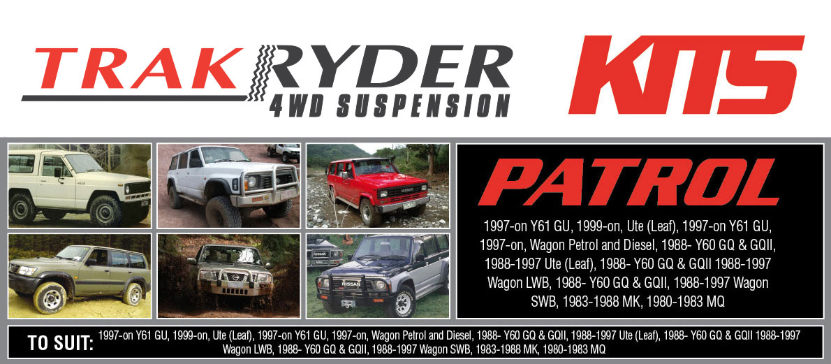 Trakryder Nissan Patrol Suspension Upgrade Kits | Pedders Suspension & Brakes